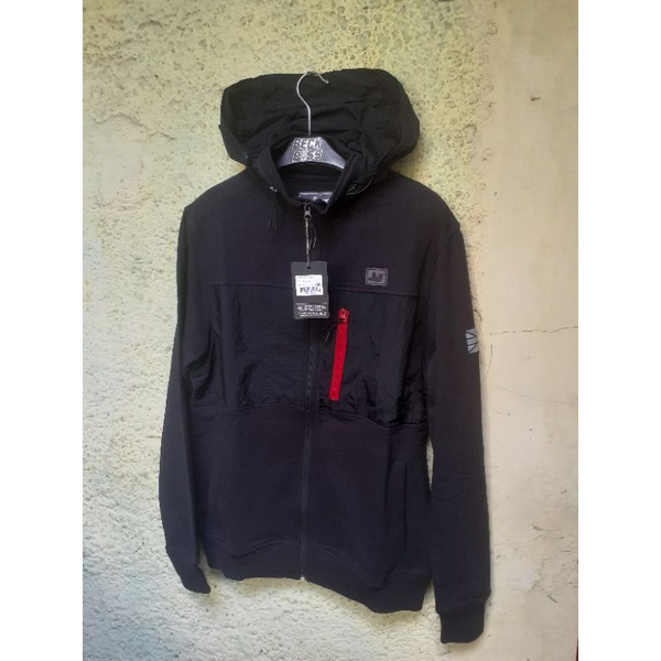 PEACEFUL HOOLIGAN ZIP HOODIE BLACK