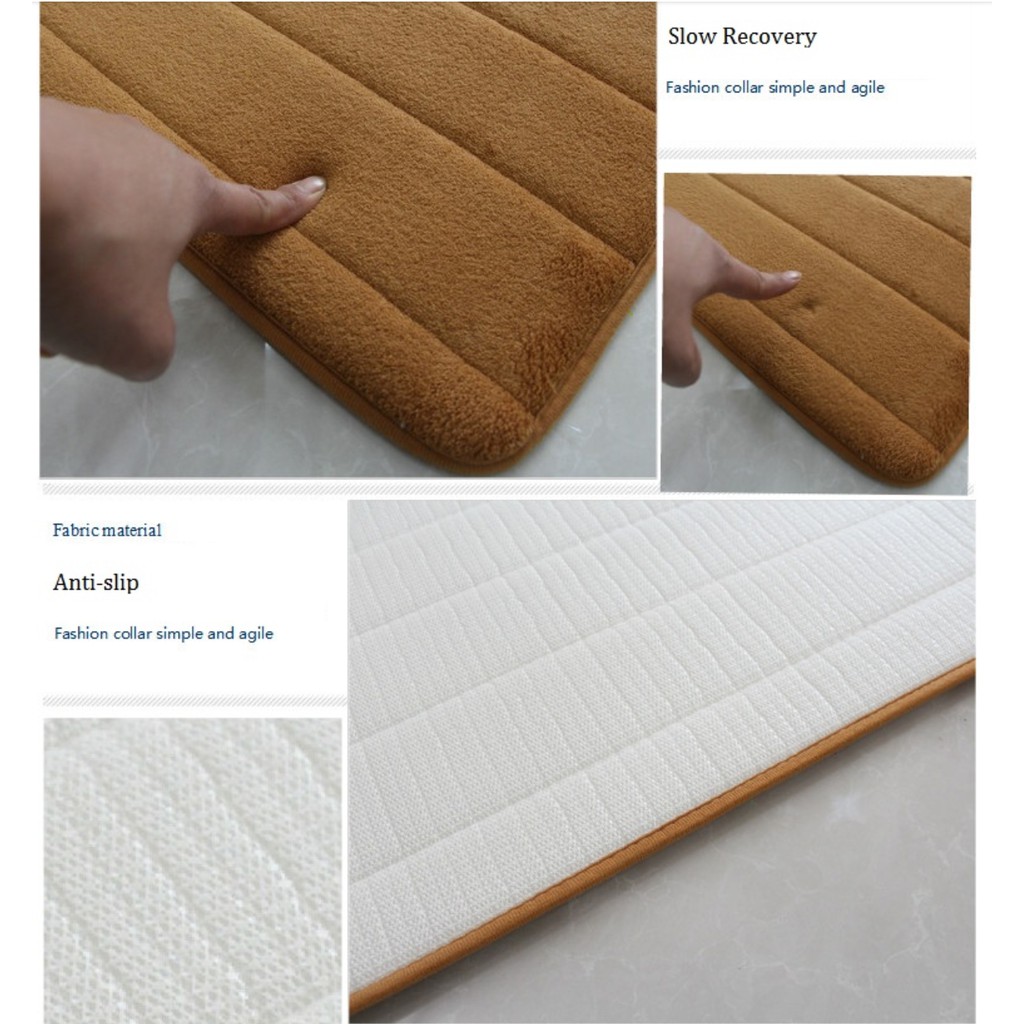 Memory Foam Mat SET / Keset Kaki Rumah Dapur Pintu Kamar Anti Selip Halus Tebal