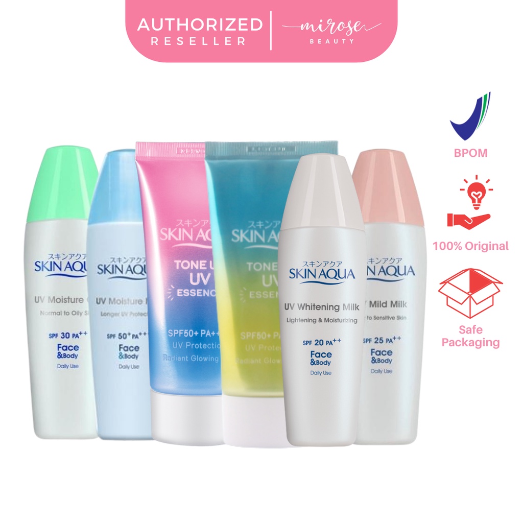 Skin Aqua Uv Moisture Milk | Mild | Moisture Gel - Milk | Toneup Essence Sunscreen SKINAQUA