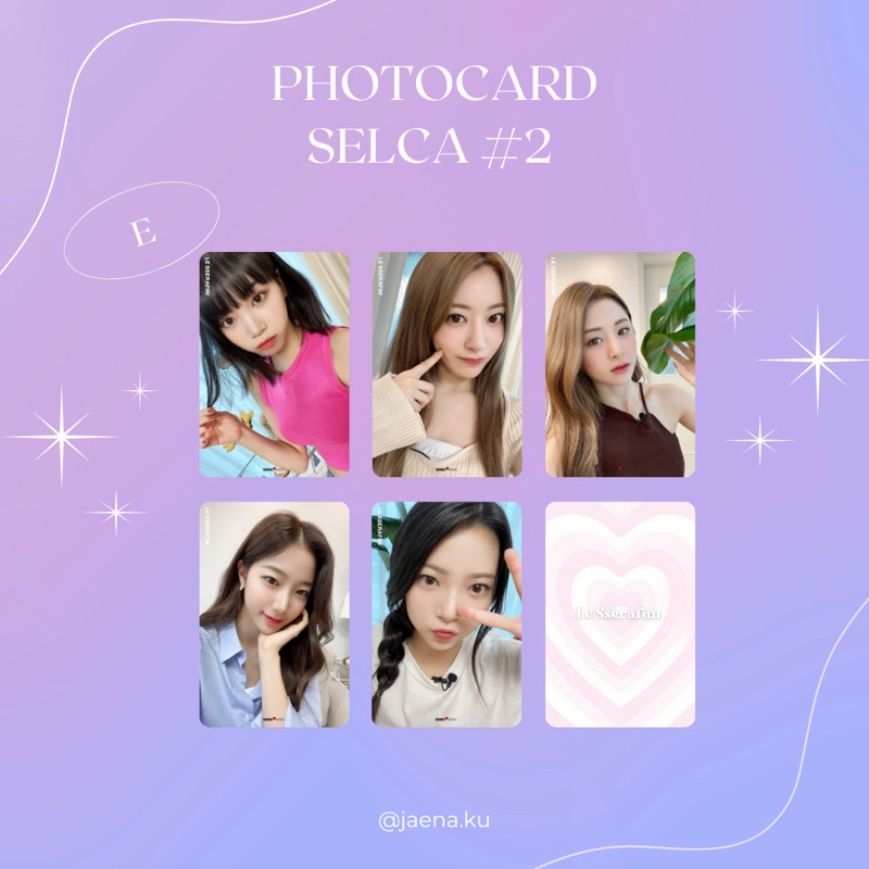 [LE SSERAFIM] PHOTOCARD SELCA #2 LE SSERAFIM ‼️BACA DESKRIPSI‼️