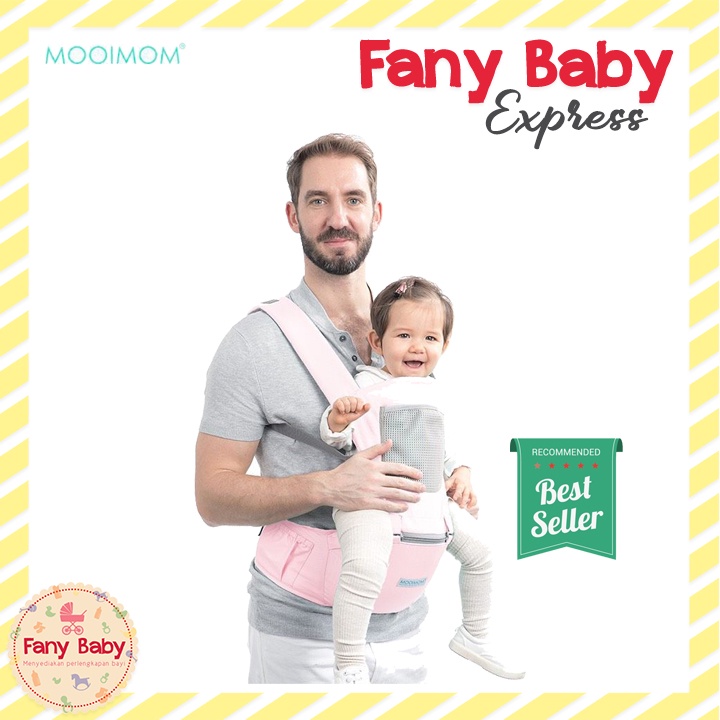 MOOIMOM CASUAL HIPSEAT CARRIER MACARON