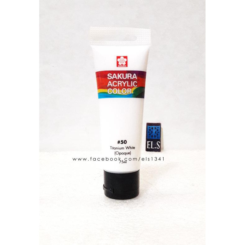 

Sakura Acrylic Paint Titanium White ( Cat Acrylic )