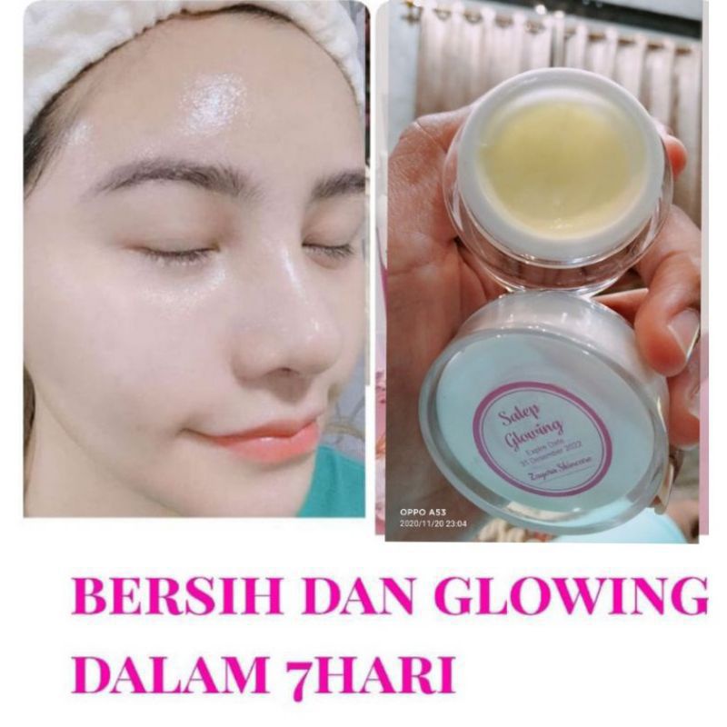 Salep Pelicin Dan Pengglowing Wajah Crea Glowing Malam Salep Glowing Besar Krim Pemutih PRIA dan Wanita