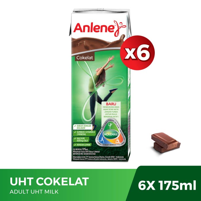 

Ee5F10 Anlene Uht Cokelat 175Ml 6 Pcs 6Gddv