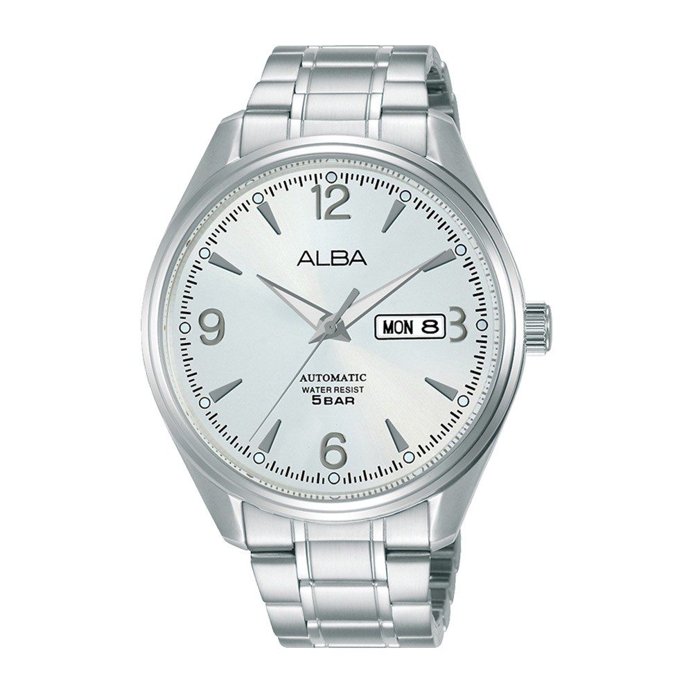 Alba Automatic AL4161X1 Analog Silver Dial - Jam Tangan Pria AL4161