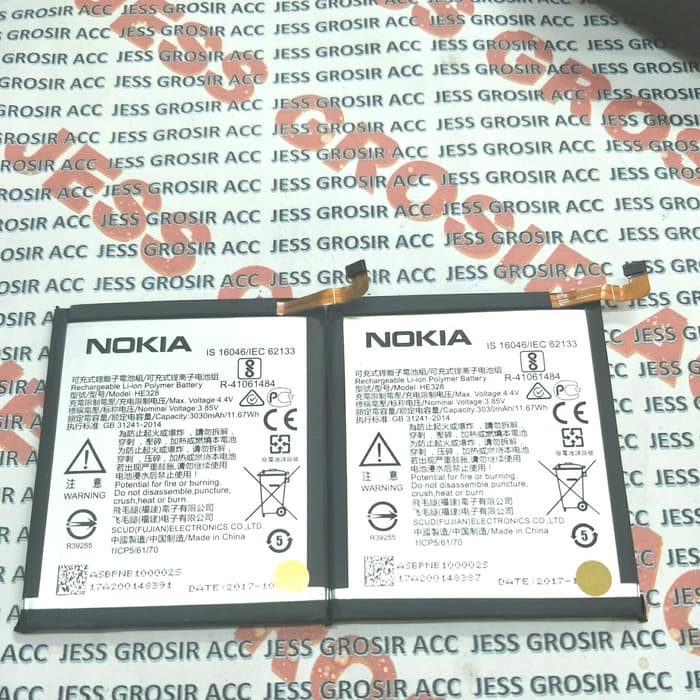 Baterai Battery Batre Original Cabutan NOKIA 8 Android HE328 HE-328