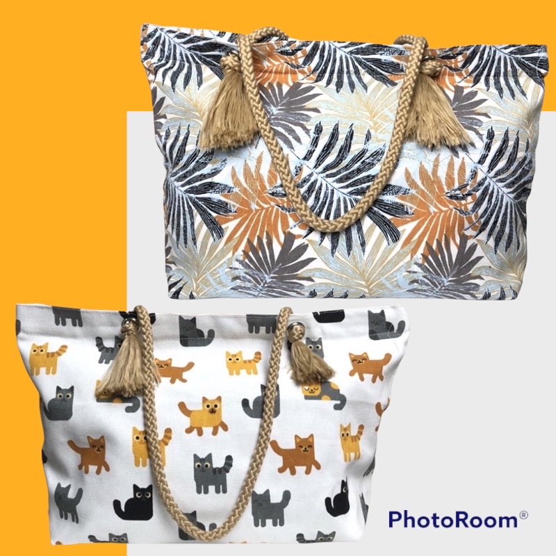 TAS Sumbu Totebag Kanvas Motif Tali Sumbu Tas Tote tali sumbu