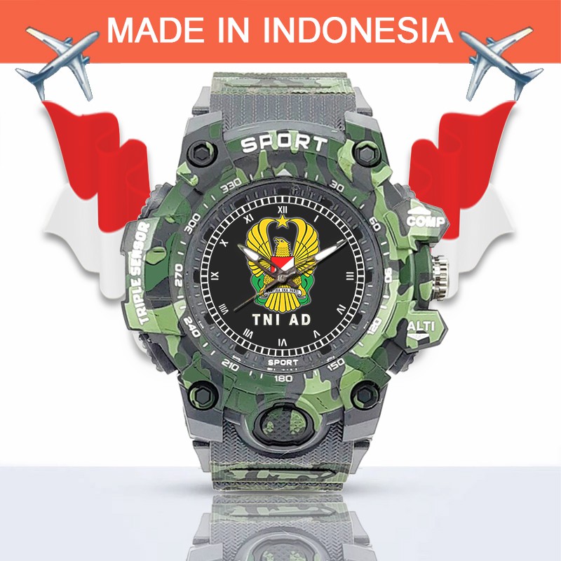 (SPECIAL EDITION) JAM TANGAN LOGO TNI-AD WATER RESISTANT NO.7