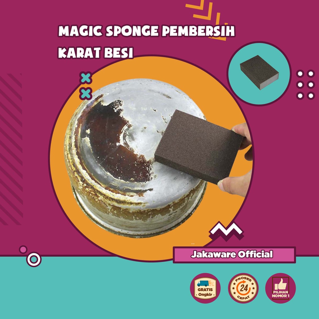 NANO MELAMINE MAGIC SPONGE PEMBERSIH KARAT BESI SPON BUSA AJAIB PANCI KOMPOR KERAK PENGHILANG CUCI P