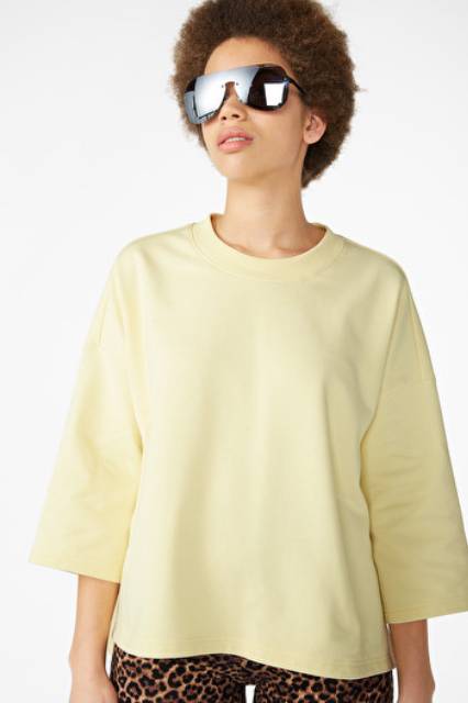 M*NKI BALONSLEEVE &amp; BOXY SWEATSHIRT BLOUSE-ORIGINAL100%