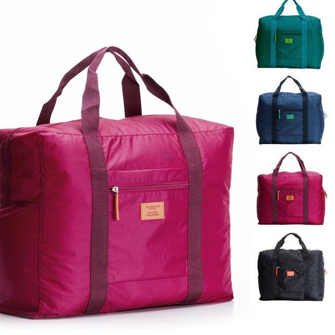 {PSP.05Ag21ν} Foldable Travel Bag Tas Travel Praktis untuk Tempat Bawa Baju Pakaian Bepergian Mudik