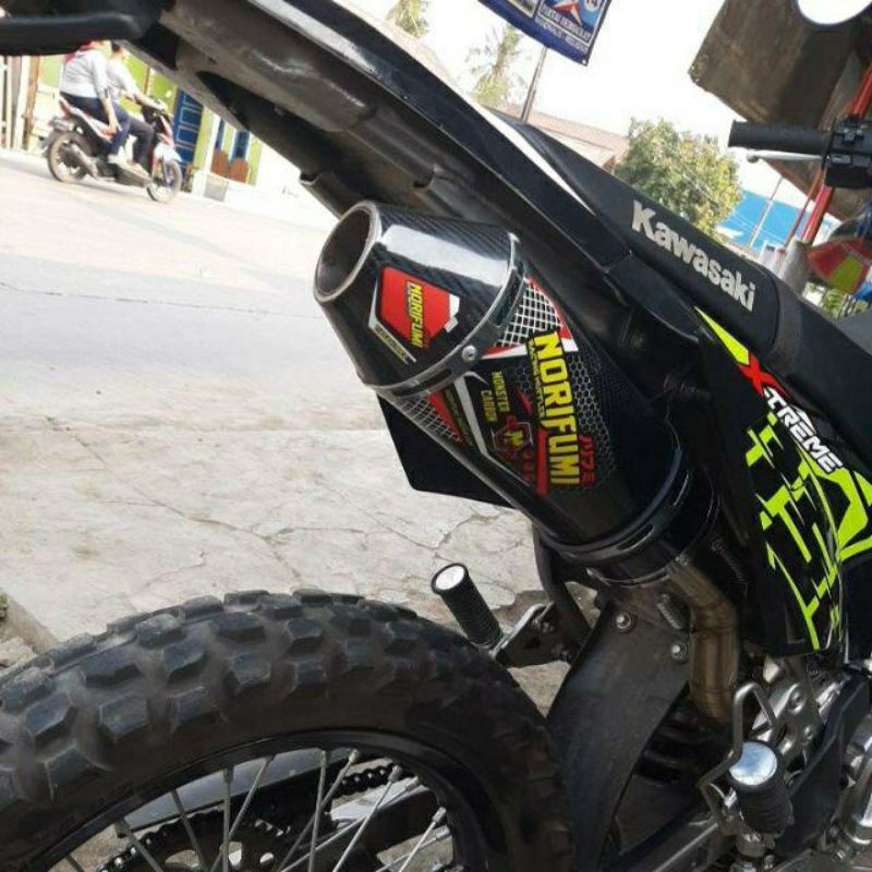 KNALPOT NORIFUMI MONSTER CARBON KLX150 D TRACKER CRF150-2