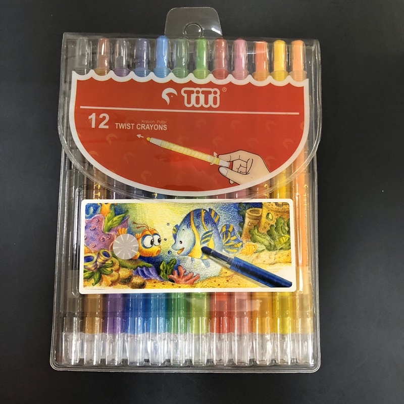 

TWIST CRAYONS / KRAYON PUTAR TITI 12 WARNA