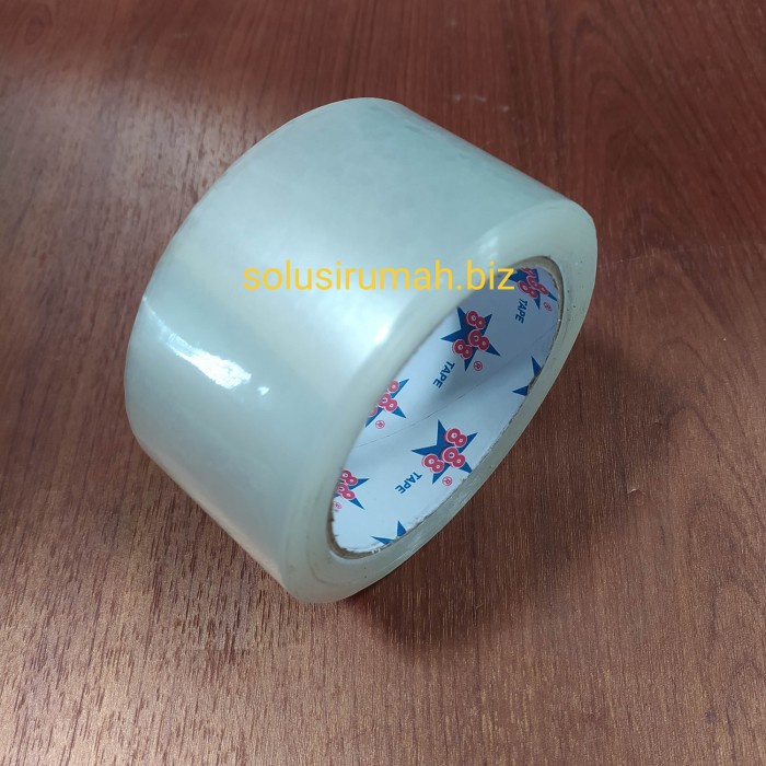 ISOLASI 48 MM BENING 90 Y 180GRAM +- 2 INCH TRANSPARAN TAPE LAKBAN 2”