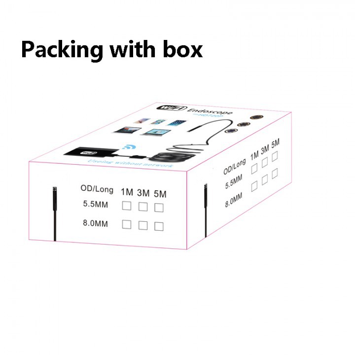 Wifi Endoscope Camera Android 720P Iphone Borescope Waterproof Camera Endoscopic 3M/5M-8