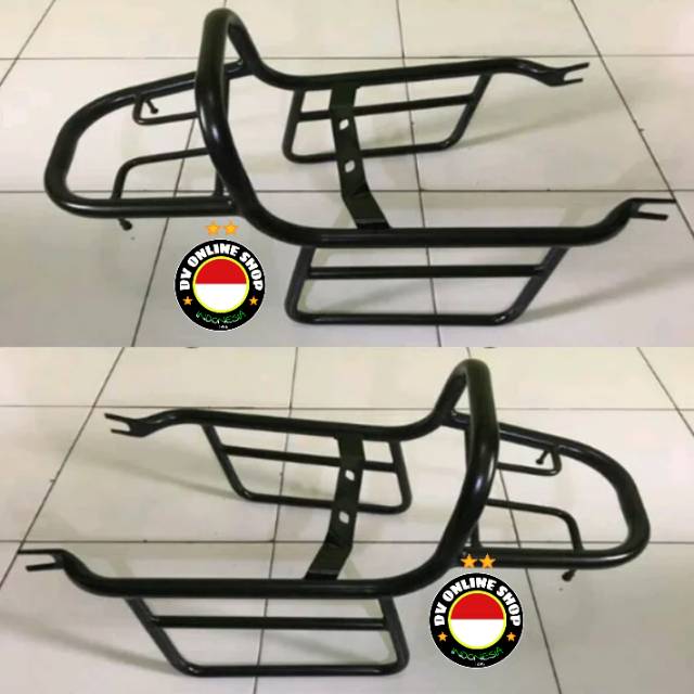 Aksesoris kawasaki w175 back rack behel