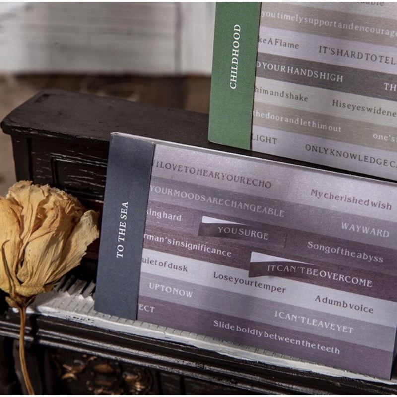 

20 Sheets Vintage English Words Tag Stickers