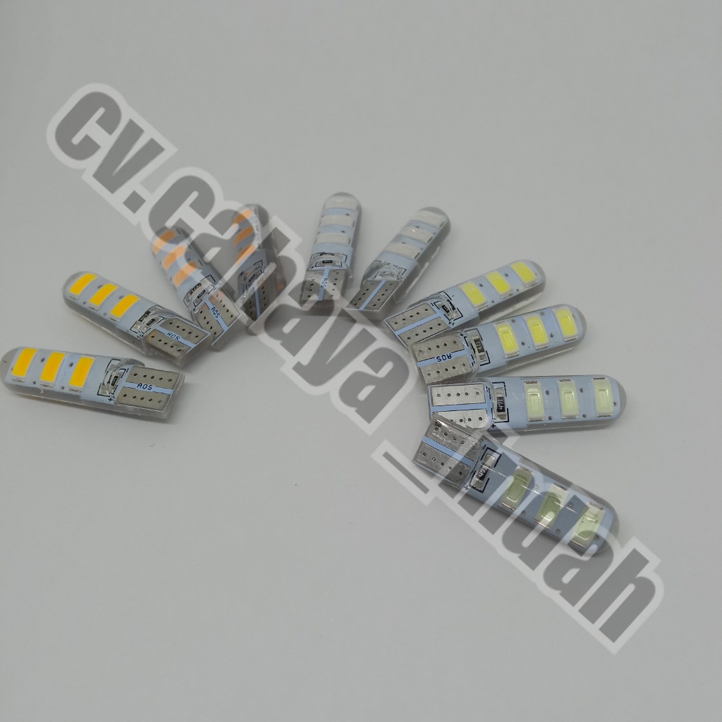 LAMPU KOTA SENJA LED T10 6 LED 24 VOLT DAN 12 VOLT BUS TRUK NYALA MANTENG DIAM