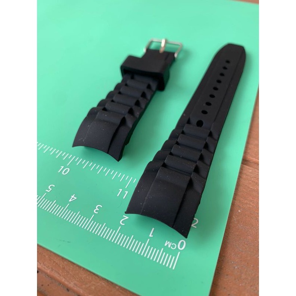 Strap tali jam tangan karet Model Curve 20MM