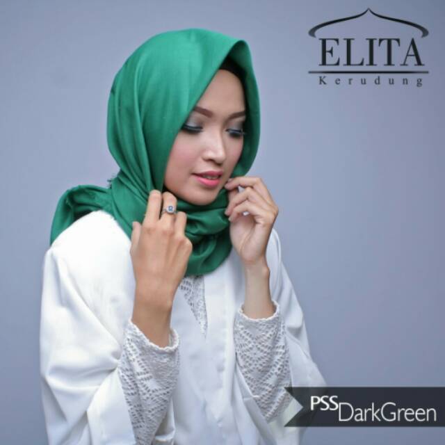 PSS DARK GREEN Promo Kerudung Elita