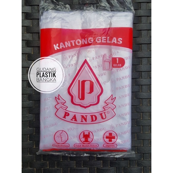 KANTONG PLASTIK HD 1 GELAS / 2 GELAS MERK PANDU