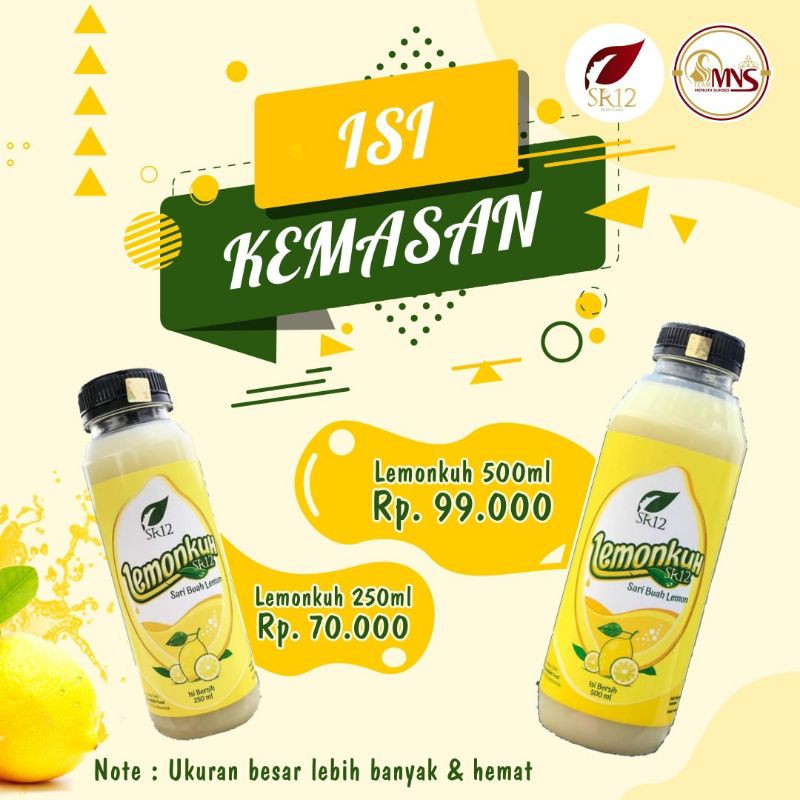 

LEMONKUH SR 12 / MINUMAN ALAMI TURUNKAN BERAT BADAN