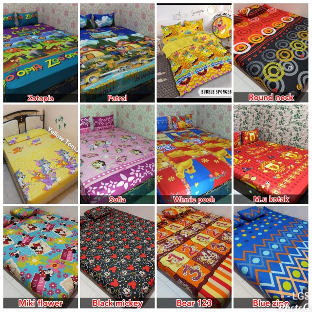 Sprei Homemade Sprei Motif Sprei Murah Sprei Kartun Sprei Bunga
