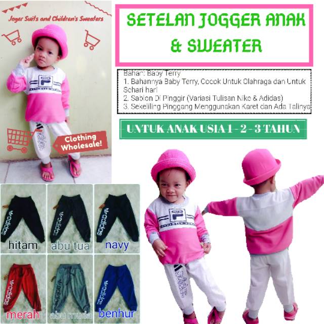 Seetelan Anak Sweater & Jogger Minimal 10Lusin