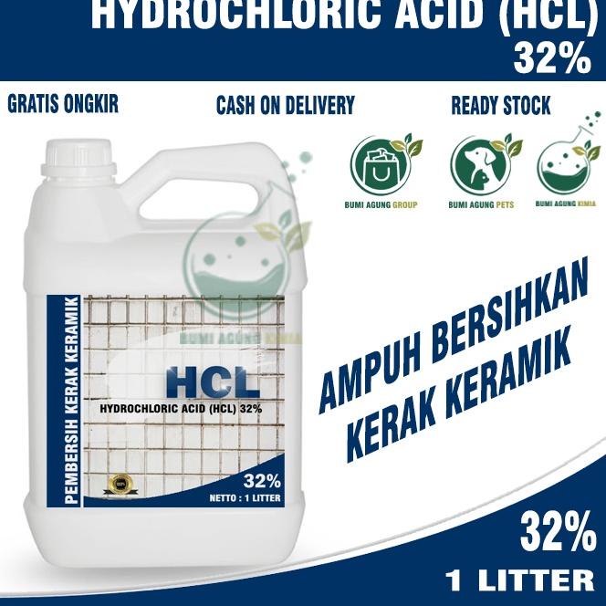 Ready Stock✮ GWJFA HCL PEMBERSIH KERAMIK, LANTAI , KAMAR MANDI, KERAK DAN PORSELEN KACA NODA WC 1 Li