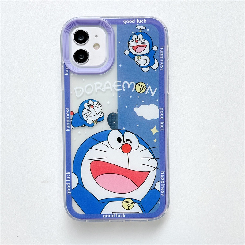 Soft case Pelindung anti Jatuh Desain Kartun Doraemon Untuk iphone 11 11 Pro Max XS XR 8p X 13 12 11 Pro Max XS 8 12pro