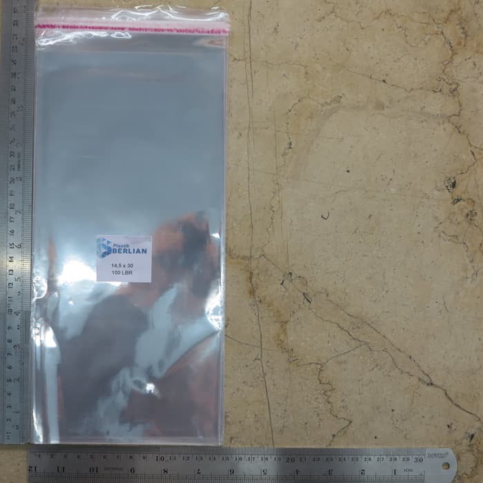 

Dijual Plastik OPP 14,5X30CM KW1 100LBR Lem atau Seal e disigrosir
