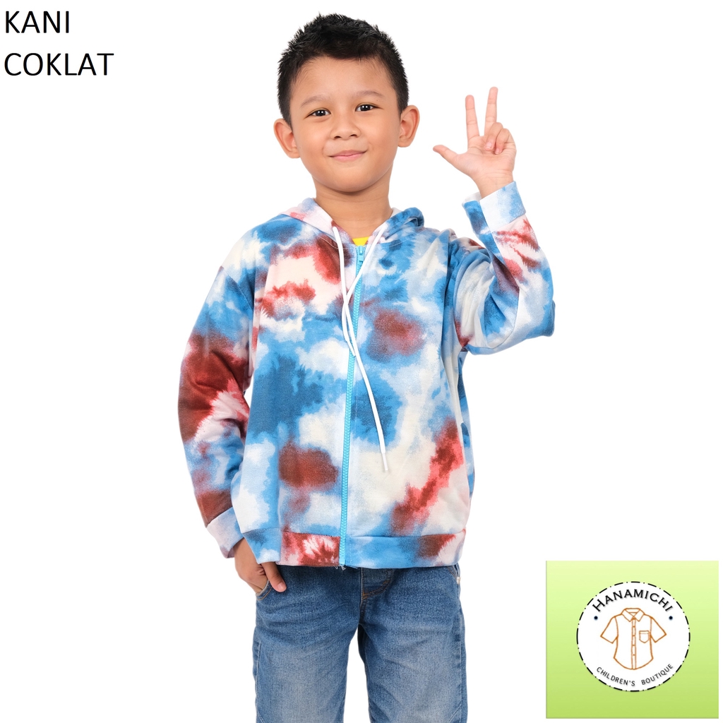 Hanamichi KANI Hoodie Anak Lengan Panjang