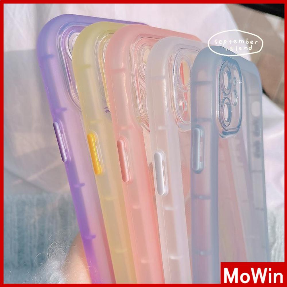 iPhone Case Silicone Soft Case TPU Clear Case Fluorescent Color Airbag Shockproof Protection Camera Purple Pink Blue For iPhone 13 Pro Max iPhone 12 Pro Max iPhone 11 iPhone 7 Plus