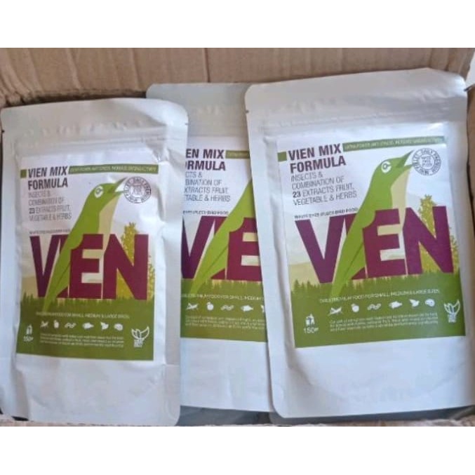 VOER PLECI VIEN FORMULA Voer Penggacor burung pleci kandungan buah lengkap