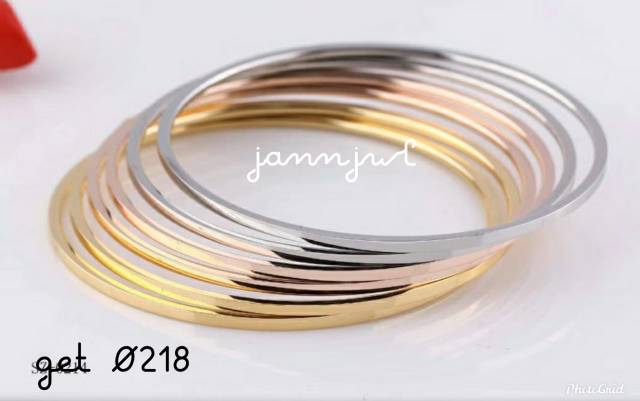 Gelang keroncong 100% titanium asli isi 6pcs