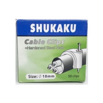 Shukaku Kabel Klip / Cable Clip / Klem Kabel no. 7, 8, 9, 10, 12 mm (50 pcs)