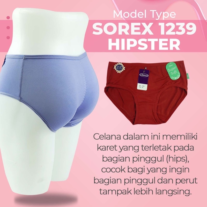 CD Celana Dalam Wanita Sorex 1239 Pakaian Dalam wanita Sorex Kancut Sempak Celana Dalam Sorex 1239