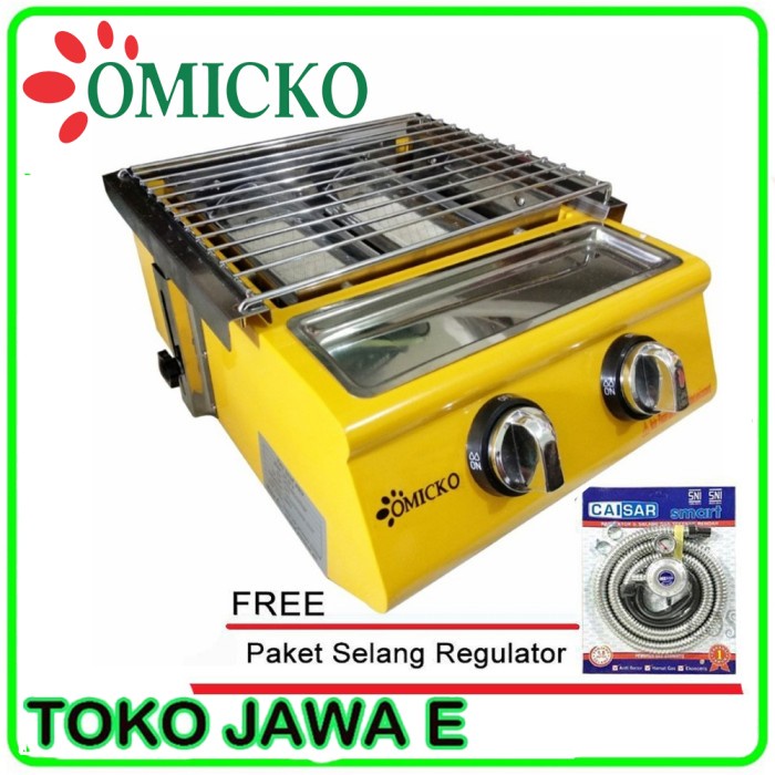KOMPOR PANGANGAN SOSIS/BAKARAN SERBAGUNA OMICKO 2 Tungku