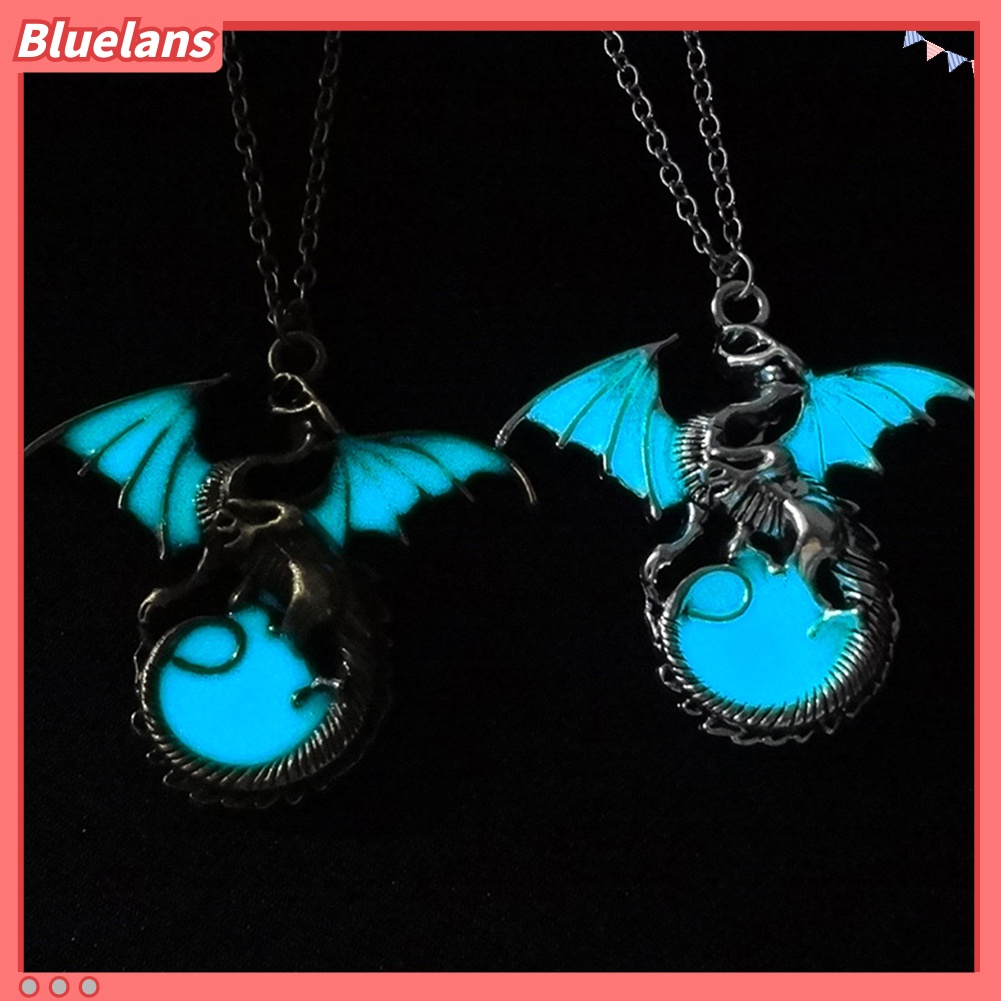 Bluelans Charm Sweater Chain Vintage Glow In The Dark Ancient  Pendant Necklace