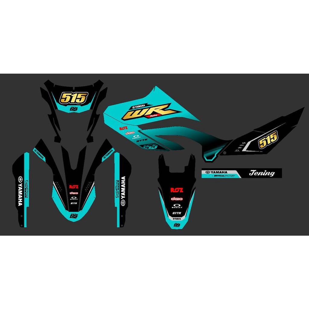 Decal WR155 Full Body Variasi Decal WR Supermoto Aksesoris Stiker Dekal Motor Yamaha WR 155 R decal 