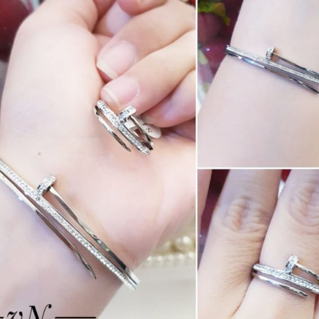 Titanium Set Gelang dan Cincin 281C