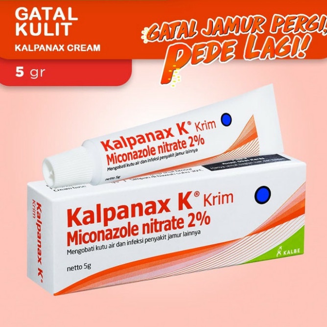 Kalpanax K Cream Krim Obat Oles Kulit Anti Jamur Kudas Kurap Panu 5 Gram
