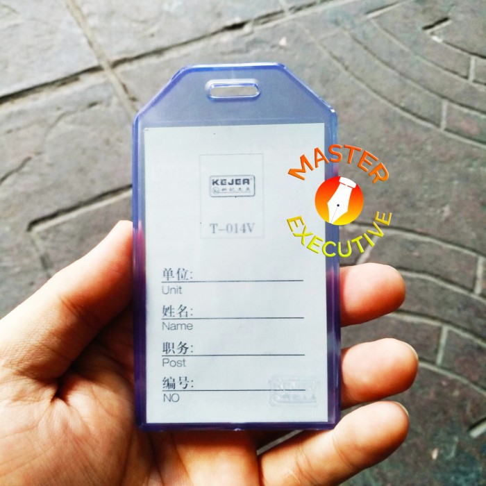 [Pak - 5 Buah] Kejea T014 Plastik Name Tag / Multi Function ID Card 1 Slot T-014