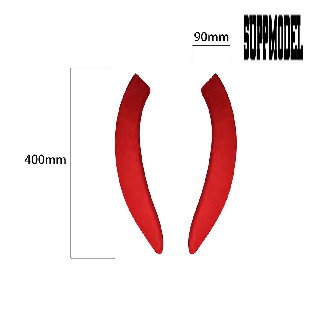 Suppmodelx 2Pcs Stiker Trim Panel Pintu Mobil Bahan Kulit Suede Untuk 3 / 4 / 3GT / 2013-2019