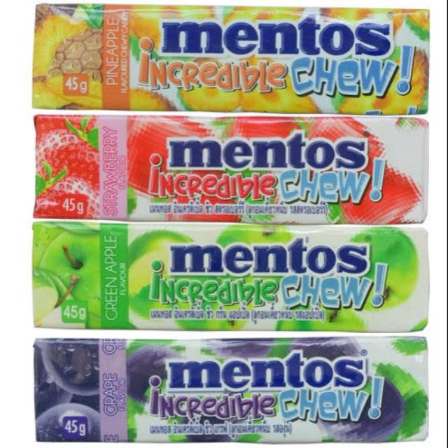 mentos incredible chew pineapple
