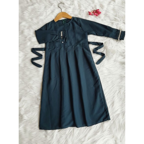 Promo Gamis Anak NANDIA kids (gamis saja) usia Tanggung baju gamis muslim SYARI  Usia 1-5 Tahun