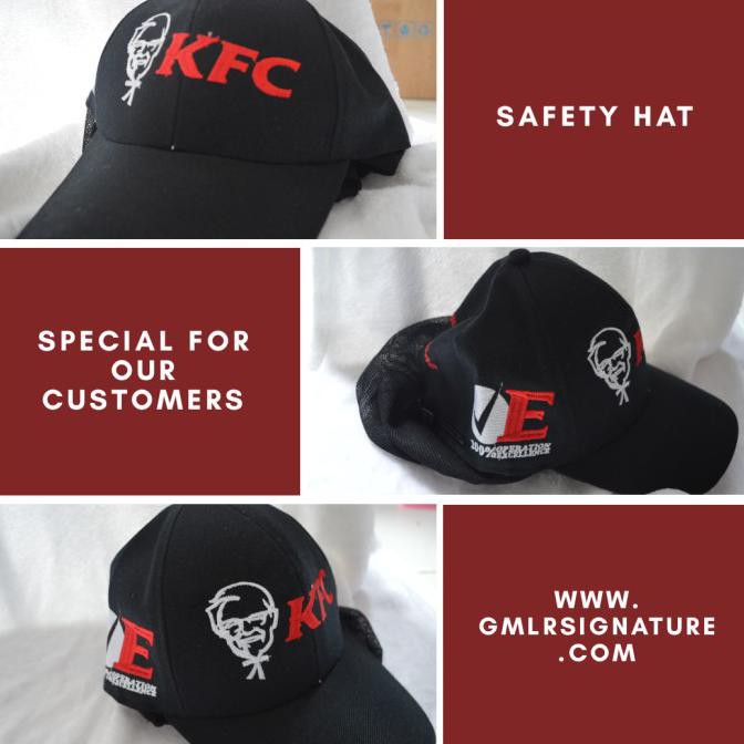 Ready Stok - Topi Safety + Hairnet - Putih