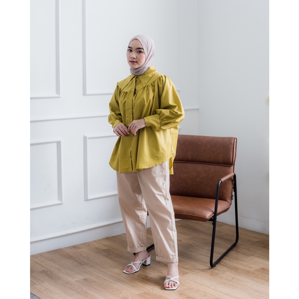 TOP KEMEJA  AMI BY PURE TEBAL MURAH Katun