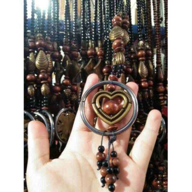 (BISA COD) Kalung Etnik Bentuk Love Hati - Aksesoris Fashion Wanita Dan Remaja - Souvenir Jogja