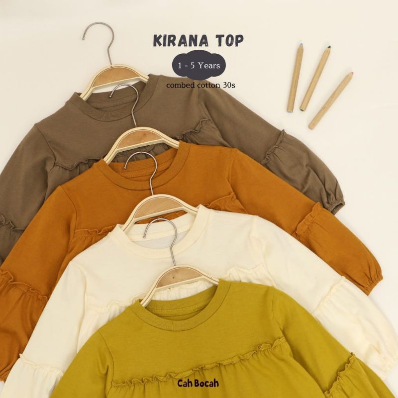 CAH BOCAH - KIRANA TOP - ATASAN ANAK - BAJU ANAK